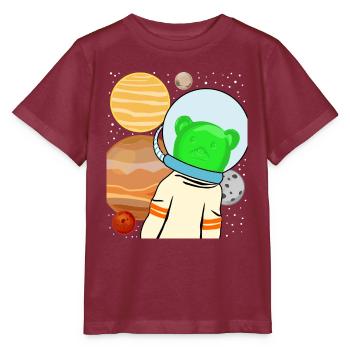Gummibärchen im Weltraum - Stanley/Stella Kinder T-Shirt MINI CREATOR  - Burgunderrot - Vorne - Kain (125cm)