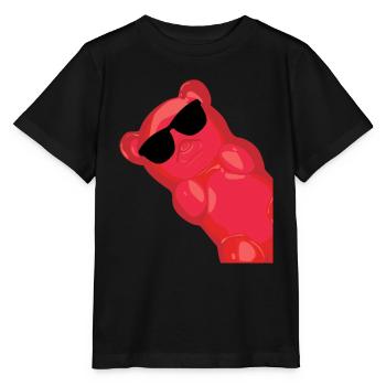 Gummy bears with sunglasses - Stanley/Stella MINI CREATOR Kids’ T-Shirt - black - Front - Mikhail (115cm)