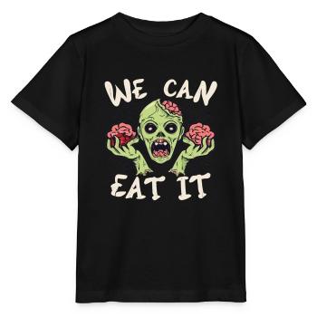 We Can Eat It Zombie Halloween Zombies - Stanley/Stella Kinder T-Shirt MINI CREATOR  - Schwarz - Vorne - Mikhail (115cm)