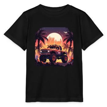 monster truck - Stanley/Stella MINI CREATOR Kids’ T-Shirt - black - Front - Mikhail (115cm)