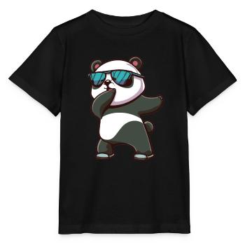 Panda Dabbing Panda Pandas Panda Baby - Stanley/Stella MINI CREATOR Kids’ T-Shirt - black - Front - Mikhail (115cm)