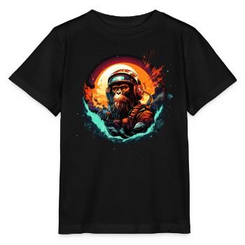 Space Apes Graphics Design - Cool Ape Astronaut - Stanley/Stella MINI CREATOR Kids’ T-Shirt - black - Front - Mikhail (115cm)