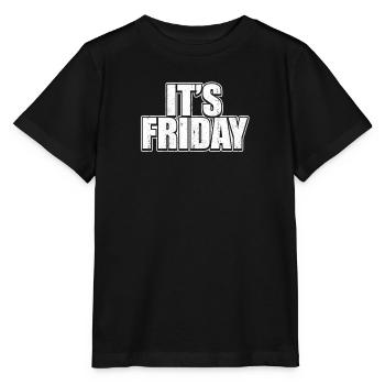 Grunge Friday White Weekly Prank Funny Jokes Pun - T-shirt bio MINI CREATOR Stanley/Stella Enfant - noir - Devant - Mikhail (115cm)