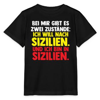 Sizilianer Sizilianisch Sizilien - Stanley/Stella Kinder T-Shirt MINI CREATOR  - Schwarz - Vorne - Mikhail (115cm)