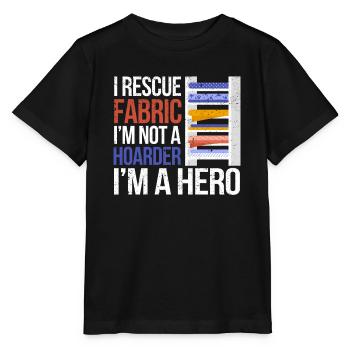 I Rescue Fabric Sewing Sewer Sewist Tailor - Stanley/Stella MINI CREATOR Kids’ T-Shirt - black - Front - Mikhail (115cm)