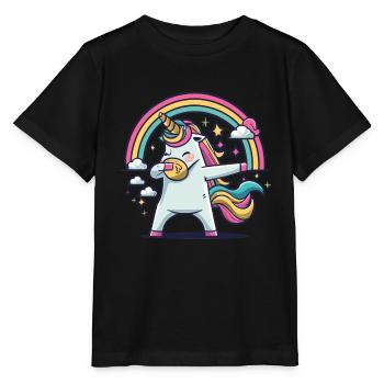 Dabbing Licorne Licorne Dab Dabbing Trend Dance - T-shirt bio MINI CREATOR Stanley/Stella Enfant - noir - Devant - Mikhail (115cm)