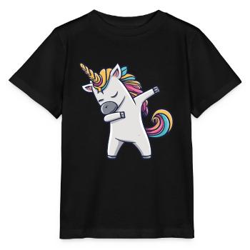 Dabbing Licorne Licorne Dab Dabbing Trend Dance - T-shirt bio MINI CREATOR Stanley/Stella Enfant - noir - Devant - Mikhail (115cm)