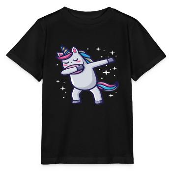 Dabbing Licorne Licorne Dab Dabbing Trend Dance - T-shirt bio MINI CREATOR Stanley/Stella Enfant - noir - Devant - Mikhail (115cm)