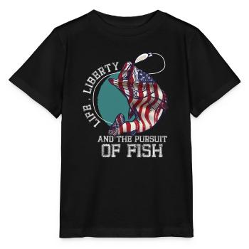 Leben Freiheit Und Die Verfolgung Von Fisch - Stanley/Stella Kinder T-Shirt MINI CREATOR  - Schwarz - Vorne - Mikhail (115cm)