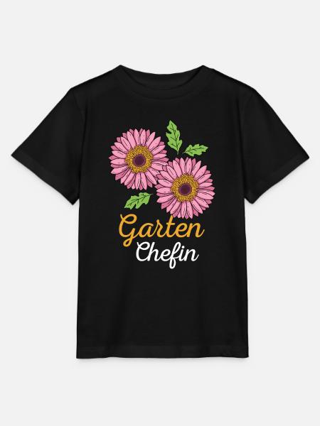 Garten Chefin Gartenarbeit Gärtnerin Gerbera - Stanley/Stella Kinder T-Shirt MINI CREATOR - Schwarz