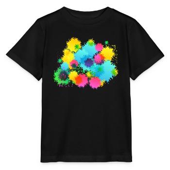 Éclaboussure de peinture de paintball - T-shirt bio MINI CREATOR Stanley/Stella Enfant - noir - Devant - Mikhail (115cm)