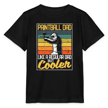 Paintball Papa Comme un papa normal mais plus cool - T-shirt bio MINI CREATOR Stanley/Stella Enfant - noir - Devant - Mikhail (115cm)