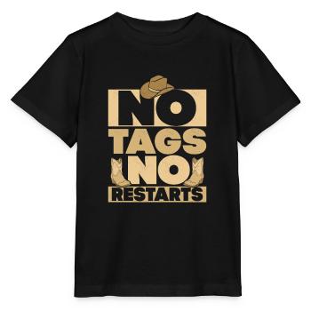 No Tags No Restarts Country Music Line Dance - Stanley/Stella MINI CREATOR Kids’ T-Shirt - black - Front - Mikhail (115cm)