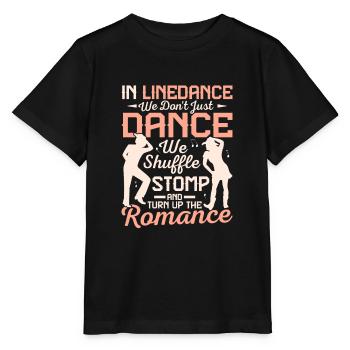 We Don't Just Dance We Shuffle, Stomp Line Dance W - Stanley/Stella MINI CREATOR Kids’ T-Shirt - black - Front - Mikhail (115cm)