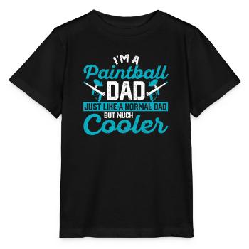 Je suis un papa de paintball Drôle de paintballer - T-shirt bio MINI CREATOR Stanley/Stella Enfant - noir - Devant - Mikhail (115cm)
