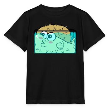 Kugelfisch im Aquarium Kugelfische - Stanley/Stella Kinder T-Shirt MINI CREATOR  - Schwarz - Vorne - Mikhail (115cm)