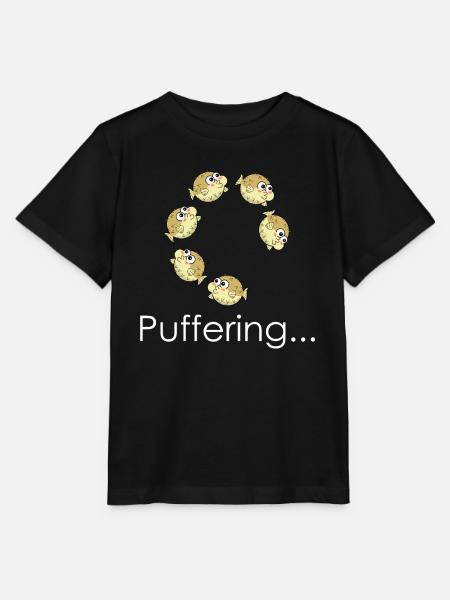 Bufferring Pufferfish - Stanley/Stella Kinder T-Shirt MINI CREATOR - Schwarz