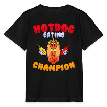 Hot dog - Stanley/Stella MINI CREATOR Kids’ T-Shirt - black - Front - Mikhail (115cm)