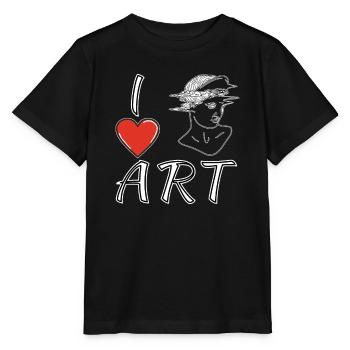 I LOVE ART SCULPTURE - Stanley/Stella MINI CREATOR Kids’ T-Shirt - black - Front - Mikhail (115cm)