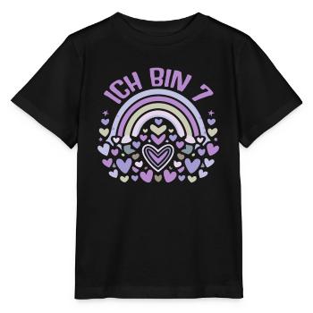 7 Jahre Mädchen Geschenk 7. Geburtstag - Stanley/Stella Kinder T-Shirt MINI CREATOR  - Schwarz - Vorne - Mikhail (115cm)