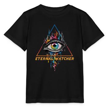 Eternal Watcher - All-Seeing Eye - Stanley/Stella MINI CREATOR Kids’ T-Shirt - black - Front - Mikhail (115cm)