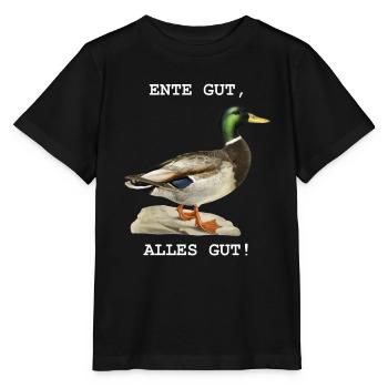 Ente gut, alles gut! - Stanley/Stella Kinder T-Shirt MINI CREATOR  - Schwarz - Vorne - Mikhail (115cm)
