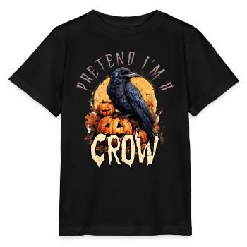 Tu so, als wäre ich eine Krähe Einfaches Halloween-Kostüm - Stanley/Stella Kinder T-Shirt MINI CREATOR  - Schwarz - Vorne - Mikhail (115cm)