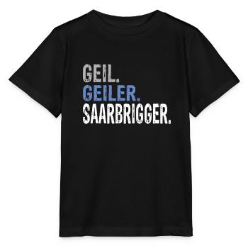 Saarbrigger Saarland Saarländer Saarländisch - Stanley/Stella Kinder T-Shirt MINI CREATOR  - Schwarz - Vorne - Mikhail (115cm)