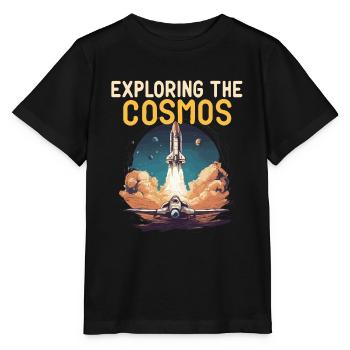 EXPLORER LE COSMOS - T-shirt bio MINI CREATOR Stanley/Stella Enfant - noir - Devant - Mikhail (115cm)