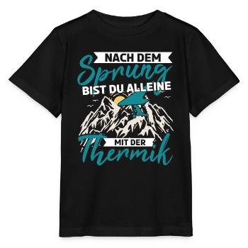 Drachenfliegen Hängegleiter - Stanley/Stella Kinder T-Shirt MINI CREATOR  - Schwarz - Vorne - Mikhail (115cm)