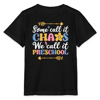 Certains appellent ça le chaos, nous l’appelons préscolaire - T-shirt bio MINI CREATOR Stanley/Stella Enfant - noir - Devant - Mikhail (115cm)