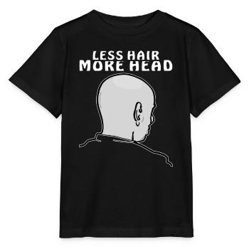 BALD HEAD LESS HAIR MORE HEAD - Stanley/Stella MINI CREATOR Kids’ T-Shirt - black - Front - Mikhail (115cm)