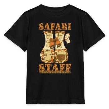 Safari Staff Zoo Keeper Thème - T-shirt bio MINI CREATOR Stanley/Stella Enfant - noir - Devant - Mikhail (115cm)