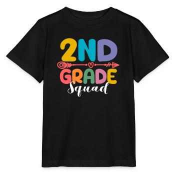 2nd Grade Squad Second Teacher Student 100th Day - Stanley/Stella MINI CREATOR Kids’ T-Shirt - black - Front - Mikhail (115cm)
