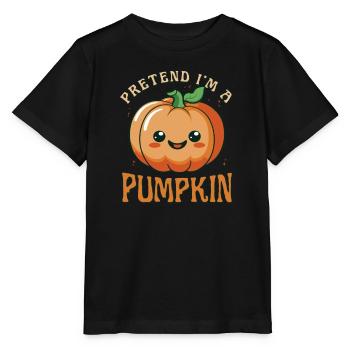 Citrouille paresseux Halloween Costume, faire semblant que je suis un - T-shirt bio MINI CREATOR Stanley/Stella Enfant - noir - Devant - Mikhail (115cm)