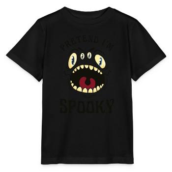 Costume d’Halloween fantôme groovy mignon, faire semblant que je suis - T-shirt bio MINI CREATOR Stanley/Stella Enfant - noir - Devant - Mikhail (115cm)
