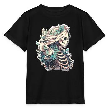 Crâne de squelette Crâne Crâne Crâne - T-shirt bio MINI CREATOR Stanley/Stella Enfant - noir - Devant - Mikhail (115cm)