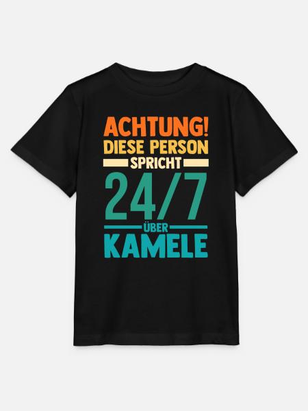 Kamel - Stanley/Stella Kinder T-Shirt MINI CREATOR - Schwarz