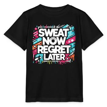 Transpirer maintenant, regretter plus tard - T-shirt bio MINI CREATOR Stanley/Stella Enfant - noir - Devant - Mikhail (115cm)