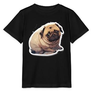 Carlin Carlin Chien Carlin Vivre Carlin Cadeaux - T-shirt bio MINI CREATOR Stanley/Stella Enfant - noir - Devant - Mikhail (115cm)