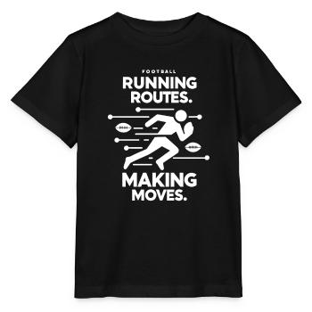 Running Routes Making Moves - Stanley/Stella MINI CREATOR Kids’ T-Shirt - black - Front - Mikhail (115cm)