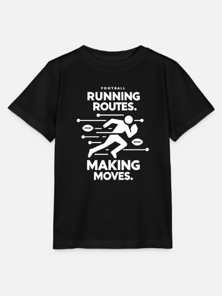 Laufstrecken: Bewegungen machen - Stanley/Stella Kinder T-Shirt MINI CREATOR - Schwarz