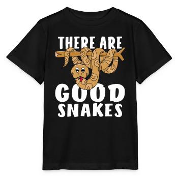 THERE ARE GOOD SNAKES - Stanley/Stella MINI CREATOR Kids’ T-Shirt - black - Front - Mikhail (115cm)