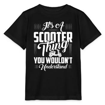 C’est un truc de scooter que vous ne comprendriez pas cyclomoteur - T-shirt bio MINI CREATOR Stanley/Stella Enfant - noir - Devant - Mikhail (115cm)