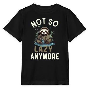 Sloth Lover | Angel Lover - Stanley/Stella MINI CREATOR Kids’ T-Shirt - black - Front - Mikhail (115cm)