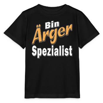 Bin Ärger Spezialist - Stanley/Stella Kinder T-Shirt MINI CREATOR  - Schwarz - Vorne - Mikhail (115cm)