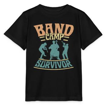Orchestre de fanfare, survivant, fanfare, orchestre - T-shirt bio MINI CREATOR Stanley/Stella Enfant - noir - Devant - Mikhail (115cm)