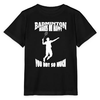 Badminton Fan Badminton Team Badminton Badminton Badminton - Stanley/Stella MINI CREATOR Kids’ T-Shirt - black - Front - Mikhail (115cm)
