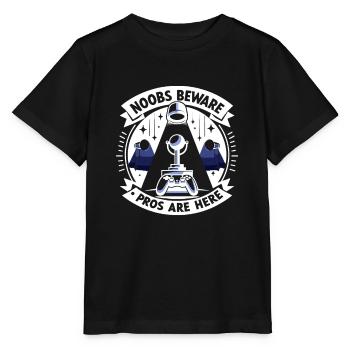 Noobs aufgepasst, Profis sind da - Stanley/Stella Kinder T-Shirt MINI CREATOR  - Schwarz - Vorne - Mikhail (115cm)