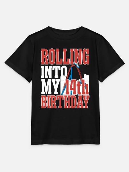 Achterbahn Rollercoaster Freizeitpark - Stanley/Stella Kinder T-Shirt MINI CREATOR - Schwarz